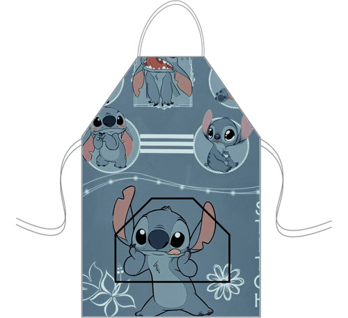 Delantal Cocina Mediano Para Niños Mini Chef Personalizado Stich 6 Personalizado