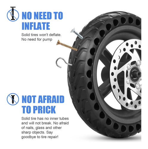 Juego De Ruedas Tire Scooter Con Freno Eléctrico De Repuesto