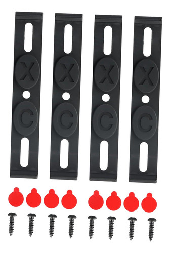 4x Kit De Montaje De Titulares De Placas Sin Marco Etiquetas