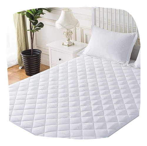 Cubre Colchon Ajustable Protector Matelaseado King 2x2 King