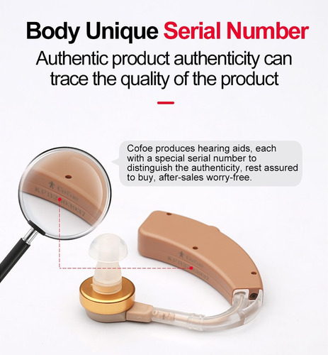 Audifono Amplificador Oidos Auricular Sordos Sordera Severa