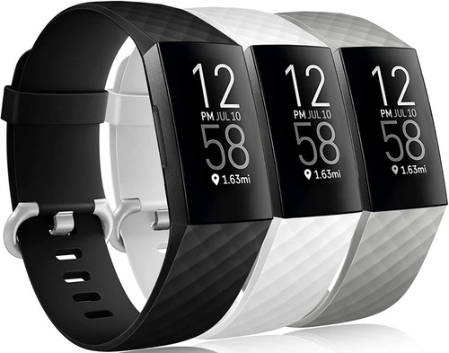 3 Mallas De Reloj Fitbit Charge 4 / Charge 3 / Talle Small