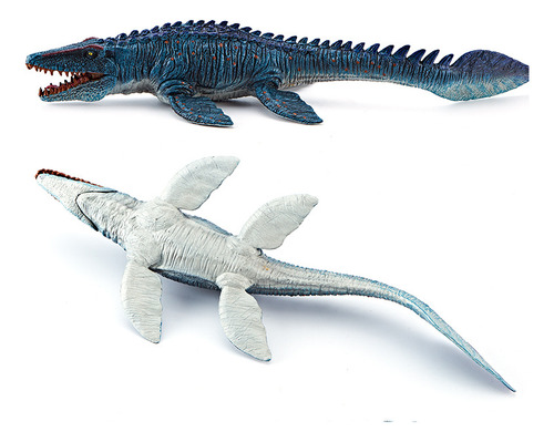 Maquetas Realistas De Mosasaurio Y Tiburón Martillo, 2 Pieza