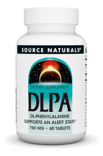 Dlpa Dl-fenilalanina 750 Mg Source Naturals 60 Tabletas