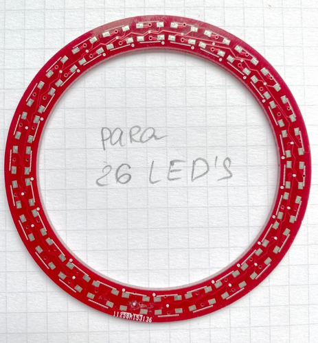 Anillo 28 Leds Rgb 5050 Ws2812 Arduino Raspberry Placa