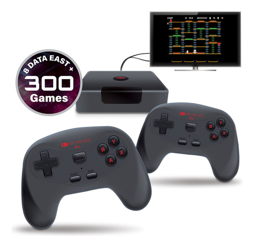 My Arcade Gamestation Wireless (data East Edition) Plug And Play Video Game Console - 8 Data East Hits And 300 Built-in Retro Style Games