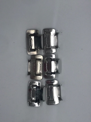Hebillas Sunchar Mangueras Fleje Inox 13mm 1/2 Cajax100un