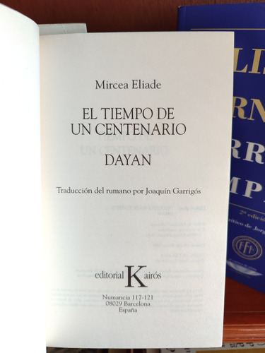 Mircea Eliade - Tiempo De Un Centenario - Dayan - Libro (Usado)