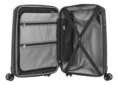 Valija Samsonite Cabina Rigida 8 Rdas 360 Tsa Jsbags Negro Varro