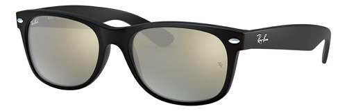 Ray Ban Rb2132 622/30 New Wayfarer Plata Espejo Negro Mate