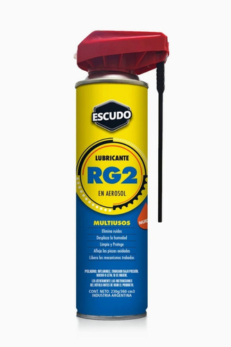 Lubricante Escudo Rg2 230g/360cm3  Doble Acción Flexi Tapa