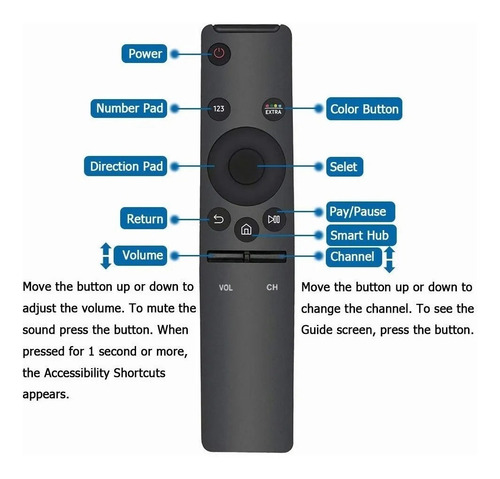 Imagen 7 de 8 de Bn59 - Mando A Distancia Para Samsung 4k Uhd Tv Series 6 7