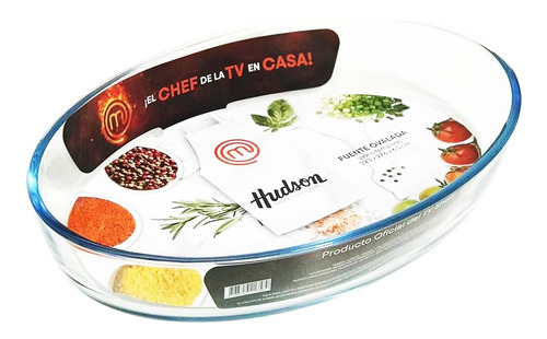 Fuente Hudson Vidrio Asadera Apta Horno 34x23cm Silmar