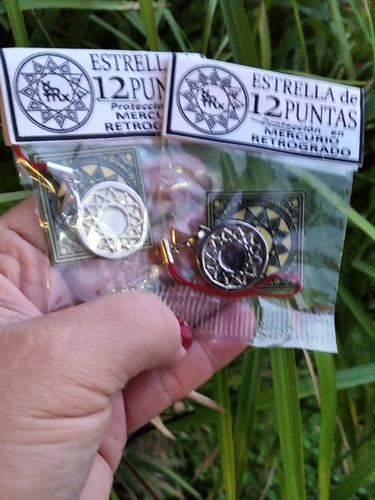 Medalla Estrella 12 Puntas Para Mercurio Retrogrado 