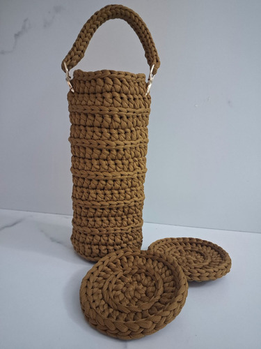 Porta Vinho Fio De Malha