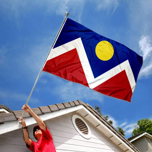 Bandera De La Ciudad De Denver De 3 X 5 Pies