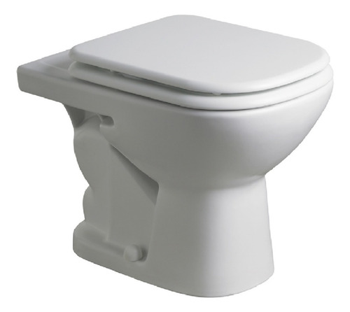 Imagen 2 de 6 de Combo Ferrum Bari Bidet + Inodoro Corto Blanco Baño Completo