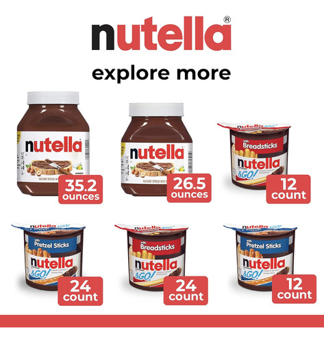 Chocolate Nutella Difusión De Avellanas 26.5 Oz