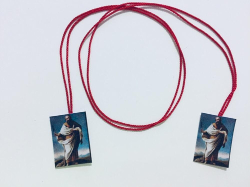2 Collar Escapulario San Bartolome Apostol ( 2 Piezas )