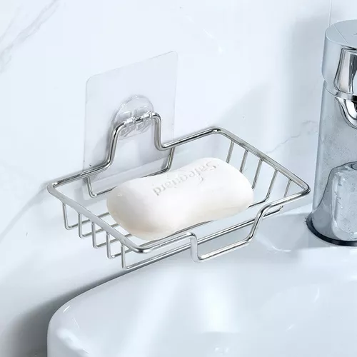  Caja de jabón, Jabonera de baño, Jabonera de acero inoxidable,  Caja de jabón portátil, Para colgar en la pared, Para baño,Jabonera dorada  de baño, Caja de jabón de baño de acero