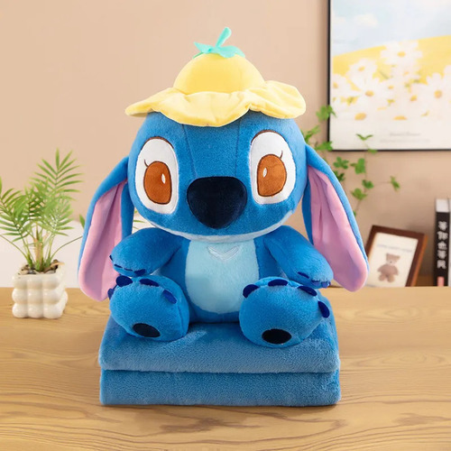 Manta Y Almohada De Peluche For Cama De Stitch Labub