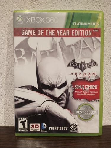 Batman Arkham City Game Of The Year Xbox 360