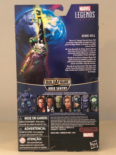 Genis-vell Marvel Legends (baf Para Armar A Kree Sentry)
