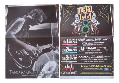 Posters Dobles Heavy Metal El Corte 30x40 Por Unidad (Usado)