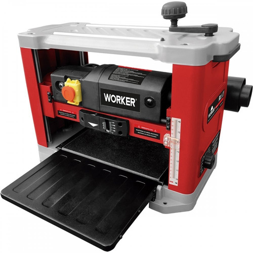 Plaina Desengrossadeira 1500w 13 127v Worker - 202818 Cor Vermelho 110V