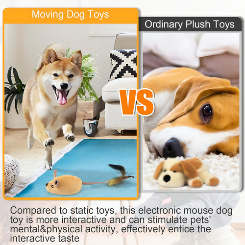 Juguetes Para Perros, Juguete Falso Para Perros En Movimient Color Caqui