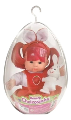 Cheirosinha Vermelha Morango No Ovo De Pascoa + Coelhinho