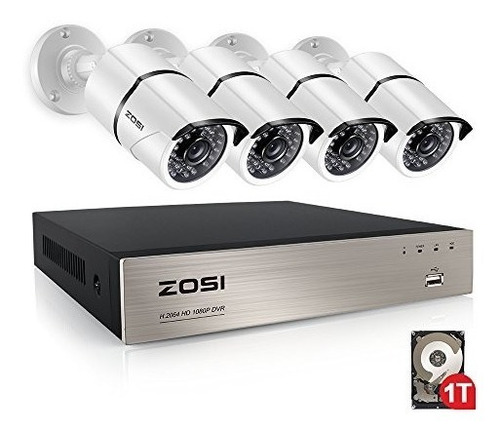 Zosi 4ch Full True 1080p Video Security Dvr 4x 1080p Hd