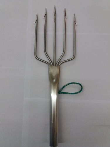 Fisga 09, Lança, Arpão, Aço Inox, Artesanal Para Pesca