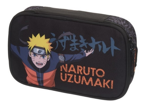 Estojo G Box Naruto Shippuden Ninja Run 978b12 Cor Preto