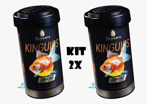 Kit 2 X Poytara Kinguio Black Line Sinking 50g - Goldfish