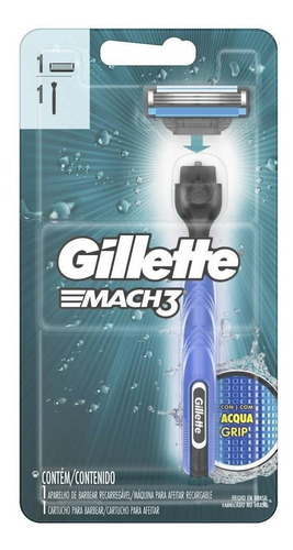 Aparelho Gillette Mach3 Acqua Grip Regular