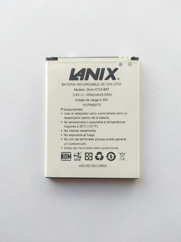 Bateria Lanix Ilium X710-bat 3.8v 2500mah Original. C/envio