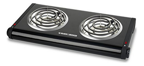 Black + Decker Rango De Buffet Portátil Doble Quemador,