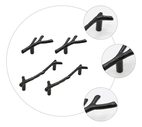 Perillas Decorativas Para Armarios Domésticos, 4 Unidades, E
