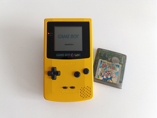 Gameboy Color Amarillo + Súper Mario Bros Deluxe Original