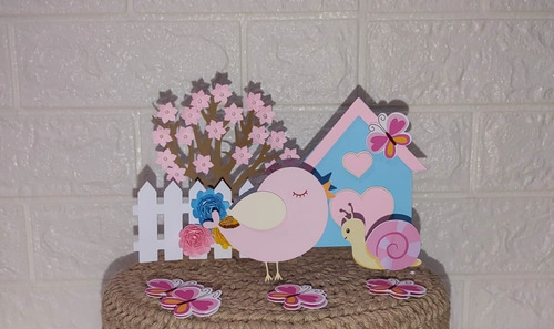 Kit Topper Topo De Bolo Personalizado Jardim Encantado