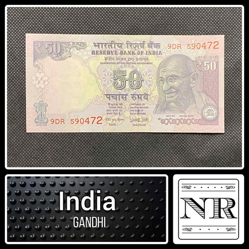 India - 50 Rupias - Año 2017 - P #104 - Asia - Gandhi
