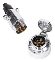 Comprar Ficha Trailer Enchufe Conector Metal 7 Vias Macho + Hembra