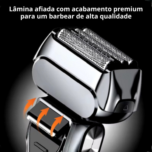 Aparelho De Barbear Kemei Display Led Depilador Elétrico Usb