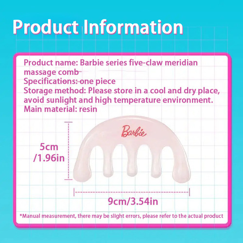 Peine De Masaje Miniso Barbie Con 5 Garras Con Forma De Meri