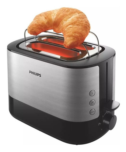 Imagen 3 de 7 de Tostadora Philips Hd2637 Doble Ranura 8 Funciones 7 Niveles