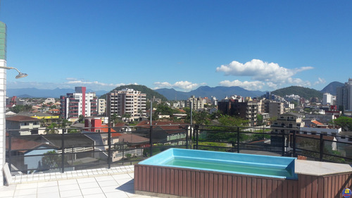 Imagem 9 de 30 de Guaratuba - Pr Praia Central. Ótimo Apartamento Cobertura Duplex Para Alugar Com Vista Para O Mar. - Ap00847 - 70337206