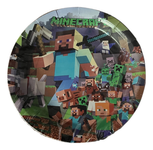 Kit De Minecraft Para Fiesta De 10 Personas Verde Minecraft Minecraft