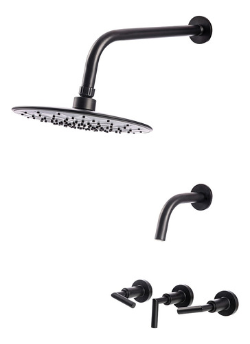 Grifería Para Bañera Aqualaf Ct Redonda - Napoli Lever Black