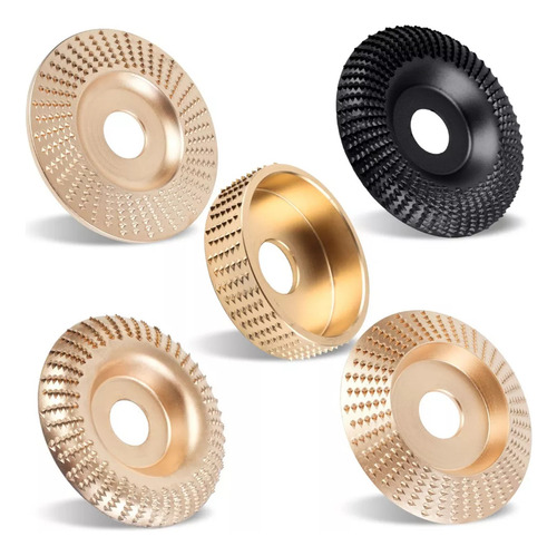 5 Disco O Amoladora Angular Pulido Tallar Madera Lijado